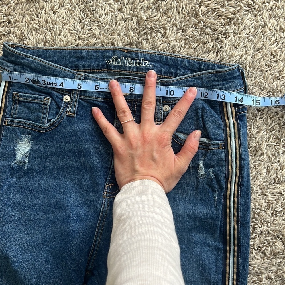 Wild Fable Denim Skinny Jean Pin Stripe Blue size 8 29 Regular - Picture 11 of 15